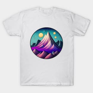 Colorful vintage mountain T-Shirt